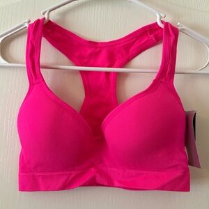 Bright Pink Racerback Sports Bra